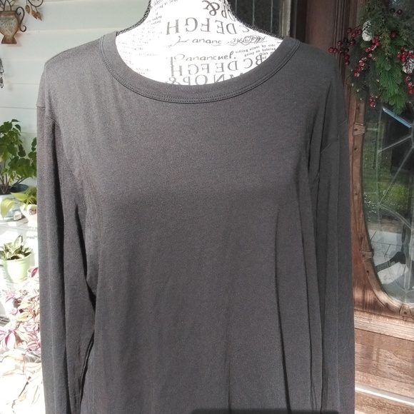 Women's NWT Mono b Black jersey long sleeve top with sexy strappy back Sz Large - Picture 2 of 6